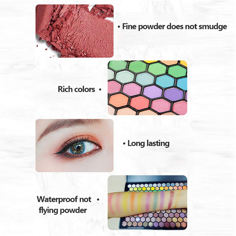 FantasyDay Professional Eyeshadow Palette Makeup Contouring Kit #1-149 Colours Highly Pigmented Nudes Warm Natural Matte Shimmer Cosmetic Eye Shadows Pallet Powder Palette #3 - NewNest Australia