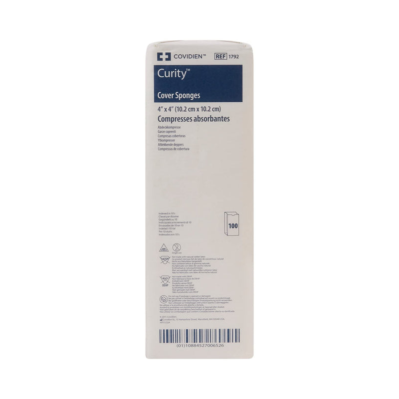 Covidien - Curity Item #1792 Cover Gauze Sponges 4" x 4" - Pack of 100 - NewNest Australia