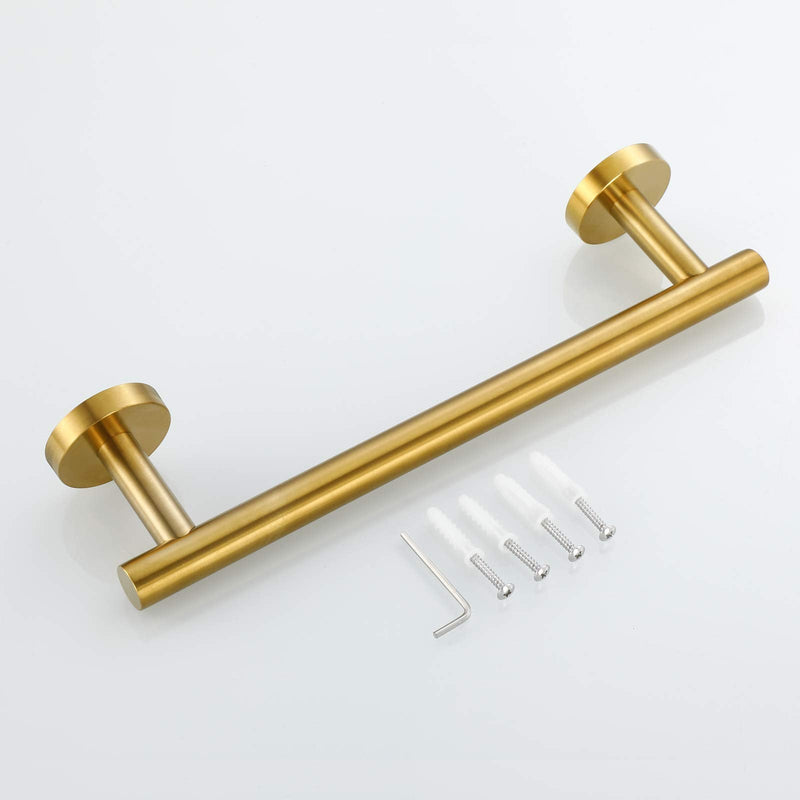 USHOWER 12-Inch Hand Towel Bar, Durable SUS304 Stainless Steel, Brushed Gold, Modern Style 12 Inch - NewNest Australia