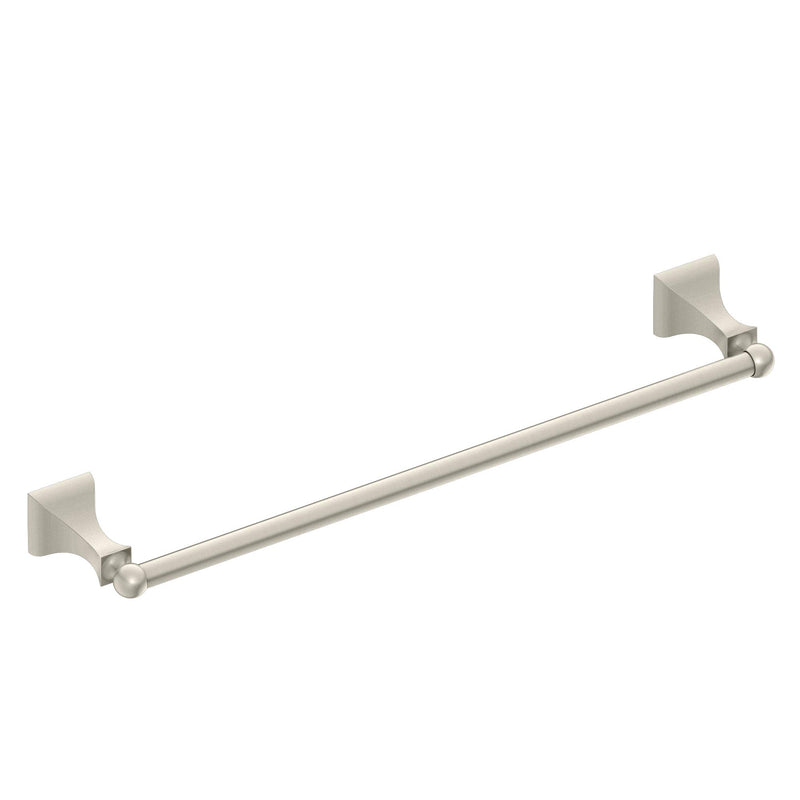 Moen DN8324BN Retreat Collection 24-Inch Bathroom Single Towel Bar, Brushed Nickel - NewNest Australia