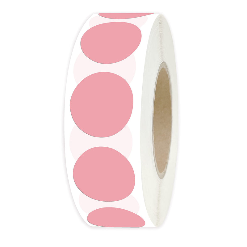 PARLAIM 0.75" Round Adhesive Color Coding Circle Dot Labels in Roll, 1000 Stickers per Dispenser Box, 3/4 inch Diameter Kids and Office, Pink - NewNest Australia