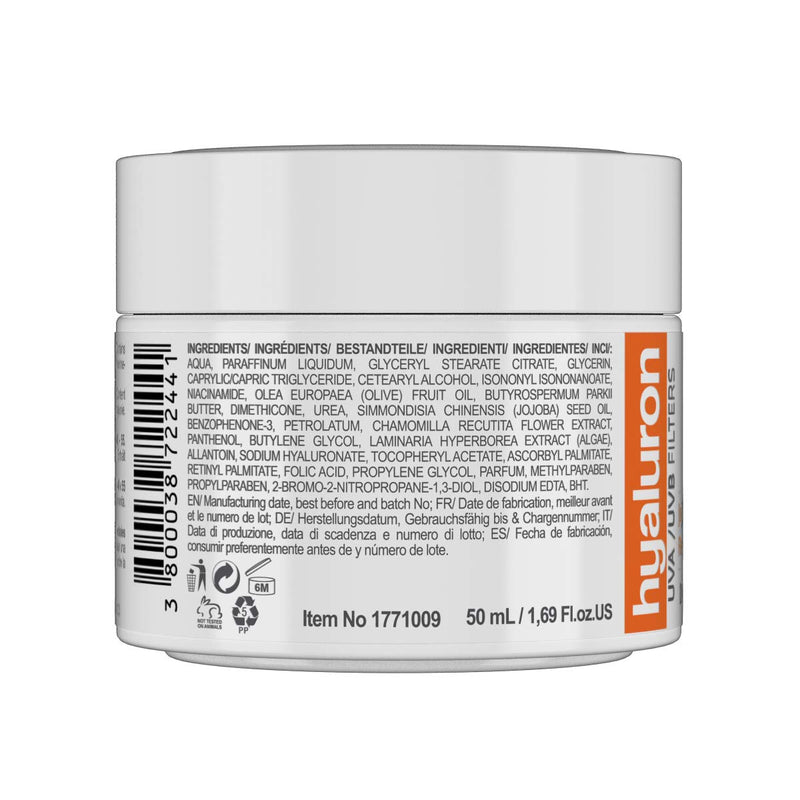RevitaLAB Hyaluron Anti-Ageing Day and Night Cream, Enriched with Vitamins A, B3, B5, E, C, Jojoba Oil and UV Filters, for Ages 40 – 55, 50 ml 50 ml (Pack of 1) - NewNest Australia