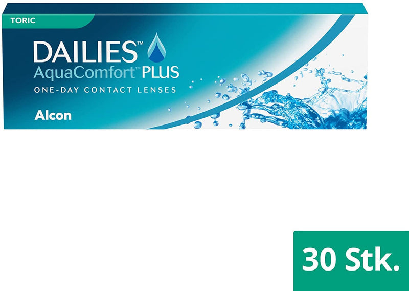 Dailies AquaComfort Plus Toric daily lenses soft, 30 pieces, BC 8.8 mm, DIA 14.4 mm, CYL -0.75, AXIS 180, -2.25 diopters 8.8 millimeters 14.4 millimeters - NewNest Australia