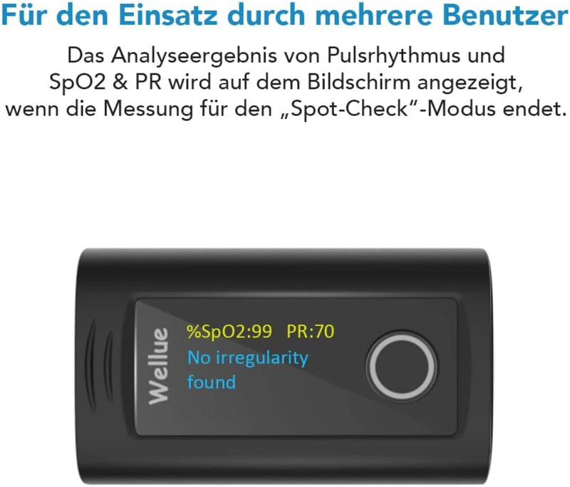 Viatom Bluetooth Pulse Oximeter Finger Oximeter With App And 12 Data Sets, Oxygen Saturation Meter Finger, Blood Oxygen Meter Finger For Heart Rate With Alarm, Free App - NewNest Australia