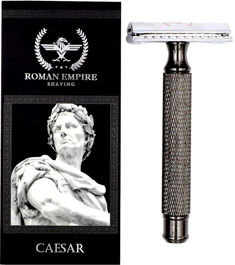Roman Empire Shaving Caesar Red Brass Safety Razor - Elegant Safety Razor For Men And Women - Wet Razor Set Including 20 Razor Blades From Astra, Derby, Shark, Treet - Razor Set - NewNest Australia