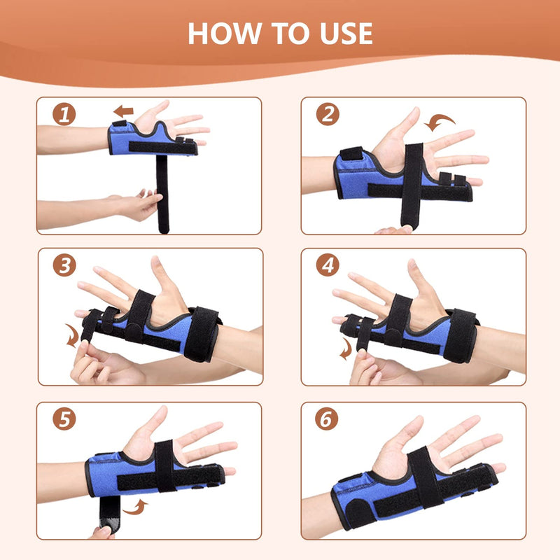 Scurnhau Pinky Finger Splint, Adjustable 4th or 5th Metacarpal Splint Hand Brace for Boxer’s Fracture, Broken Fingers, Arthritis, Tendonitis, Pain Relief, Fits Left Right Hand, S/M 1 - NewNest Australia