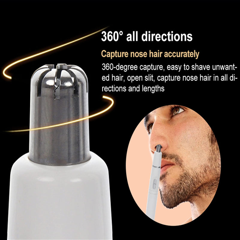 SONGQEE Nose Hair Trimmer for Men and Women, 2-in-1 Electric Nose and Ear Eyebrow Trimmer Shaving Nasal Hair Eyebrow Razor for Face Lips Nose Facial Hair Remove Nose Hair Cutter - NewNest Australia