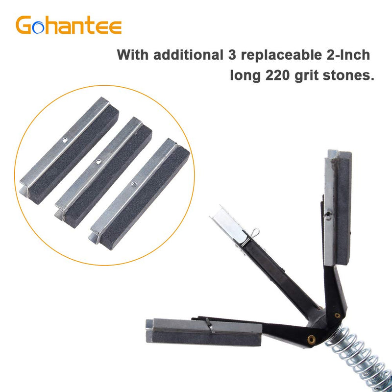 gohantee Engine Cylinder Hone Deglazer Adjustable 1-1/4" to 3-1/2" Diameter with 3-Piece 2" Long Stones 220 Grit - NewNest Australia