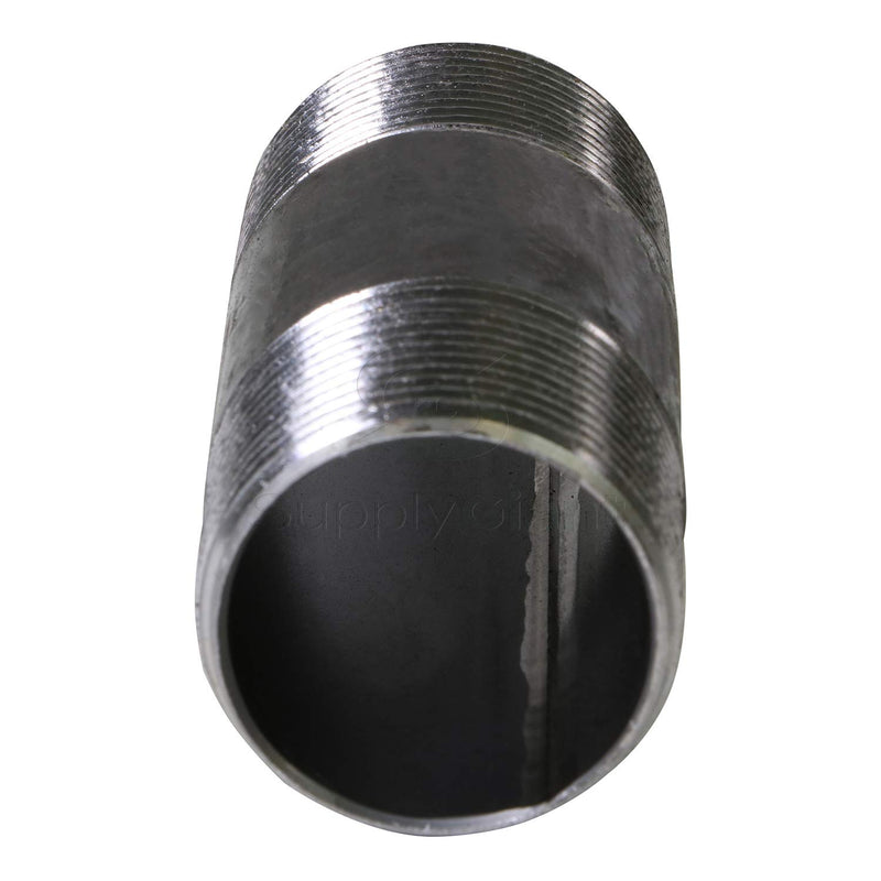 Everflow Supplies NPBL3420 2" Long Black Steel Nipple Pipe Fitting with 3/4" Nominal Size Diameter - NewNest Australia