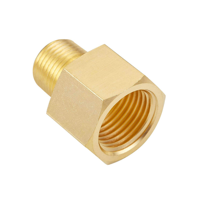 Litorange 3 PCS Brass Pipe Fitting Reducer Adapter，3/8" NPT Male x 1/2 Inch NPT Female Extension Connector - NewNest Australia