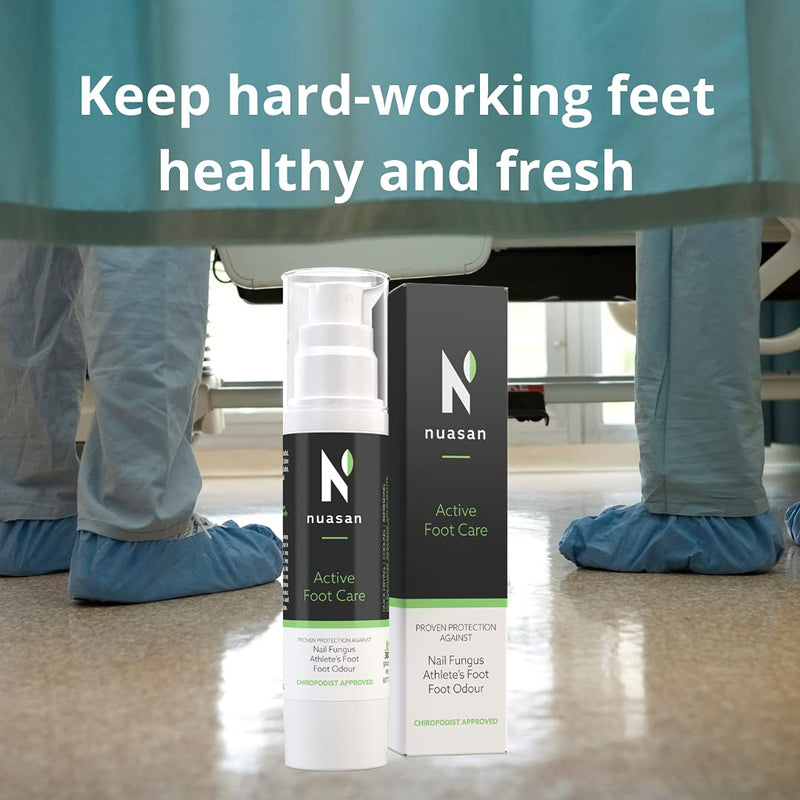 Nuasan Active Foot Care Foot Spray - Athletes Foot Treatment, Antifungal, Antibacterial Spray for Smelly Feet - Natural Nail Fungus Protection, Foot Deodorant - Itchy Feet Relief, Foot Odour Control - NewNest Australia