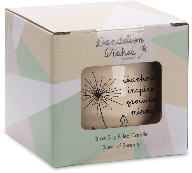 Pavilion Gift Company Teachers Inspire Growing Minds Ceramic Soy Candle - NewNest Australia