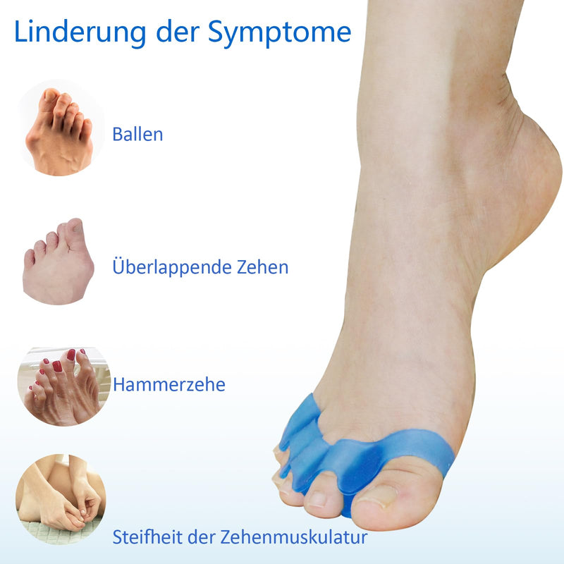 Toe spreader to correct your toes 6 pieces for 5 toe separation and relaxation, toe separator for overlapping hallux valgus toe bunions hammer toes, toe spacer bunion corrector - NewNest Australia