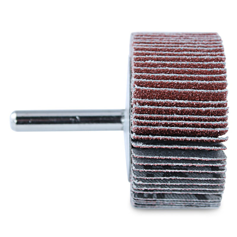 BHA Aluminum Oxide Shank Mounted Flap Wheels, 2” x 1” x 1/4”, 80 Grit - 5 Pack - NewNest Australia