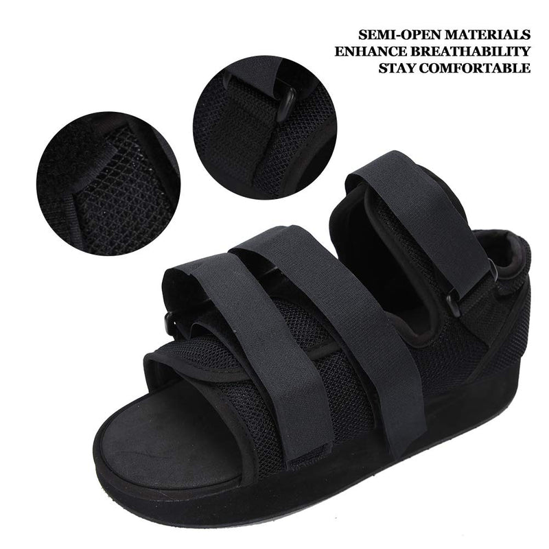 Post op Shoe, Shoe Foot Protector cast Boot cast Post op Shoe Toe Hiking Shoe Square Toe Orthopedic Support Brace for Women and Men, Post op Shoe Foot Plaster Shoes Foot Ankle Bandage(S-Schwarz) S Schwarz - NewNest Australia