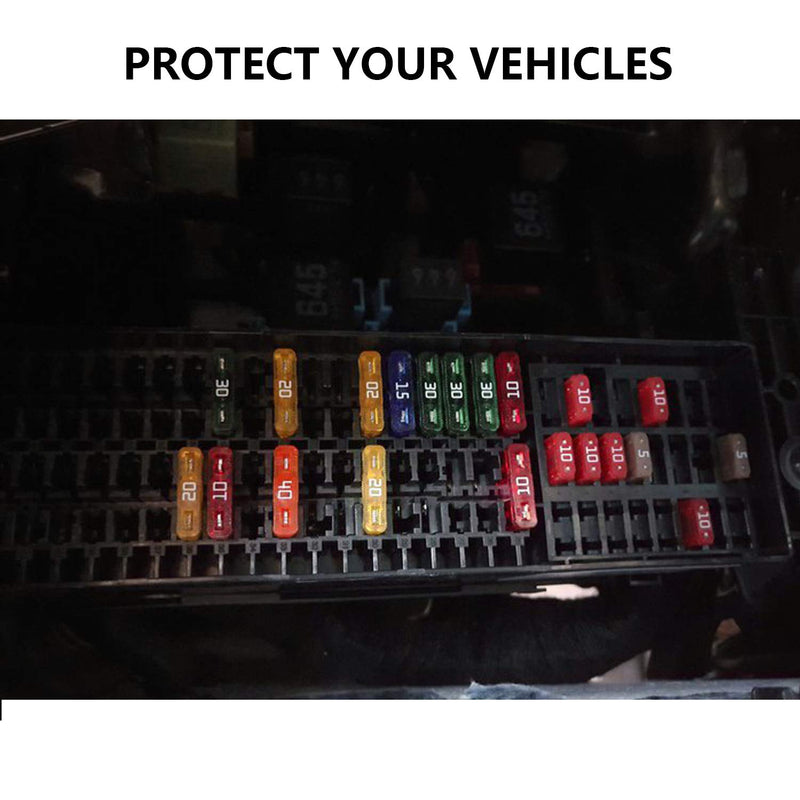 282 Pieces Car Fuses Assortment Kit - Blade Fuses Automotive - Standard & Mini & Low Profile Mini Size (2A/5A/7.5A/10A/15A/ 20A/30A/40AMP/ATC/ATO) Replacement Fuses for Marine, Auto, RV, Boat, Truck - NewNest Australia