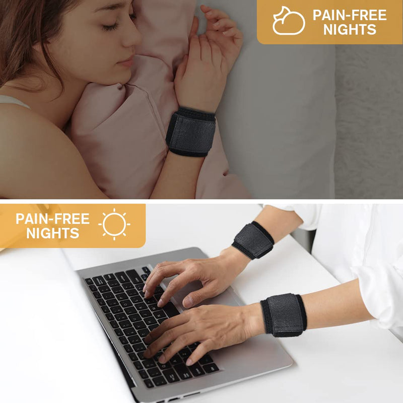 Acwoo Wrist Bandages, Pack Of 2 Breathable Wrist Wraps, Wrist Support Bandage With Elastic Velcro Fastening, Wrist Bandages Fitness For Sports, Gymnastics, Strength Training - NewNest Australia