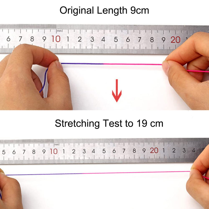1mm Stretchy Bracelet String, Sturdy Rainbow Elastic String Elastic Cord for Jewelry Making, Necklaces, Beading and Crafts - NewNest Australia