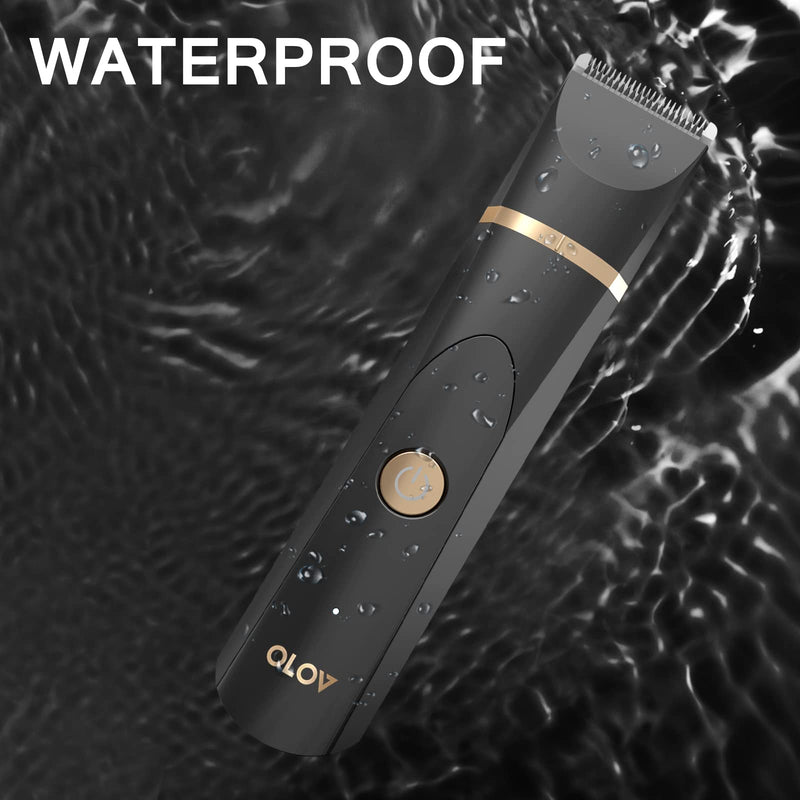 OLOV intimate razor man electric razor body razor men with nose hair trimmer, USB charging station, ceramic blade, waterproof body hair trimmer for armpits, groin, back, chest, legs - NewNest Australia