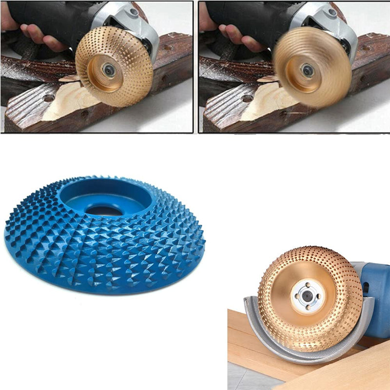 4 Wood Polishing Grinding Shaping Disc for Carpentry Angle Grinder,Wood Grinding Wheel Rotary Disc Sanding Wood Carving Tool Abrasive Disc Tools - NewNest Australia