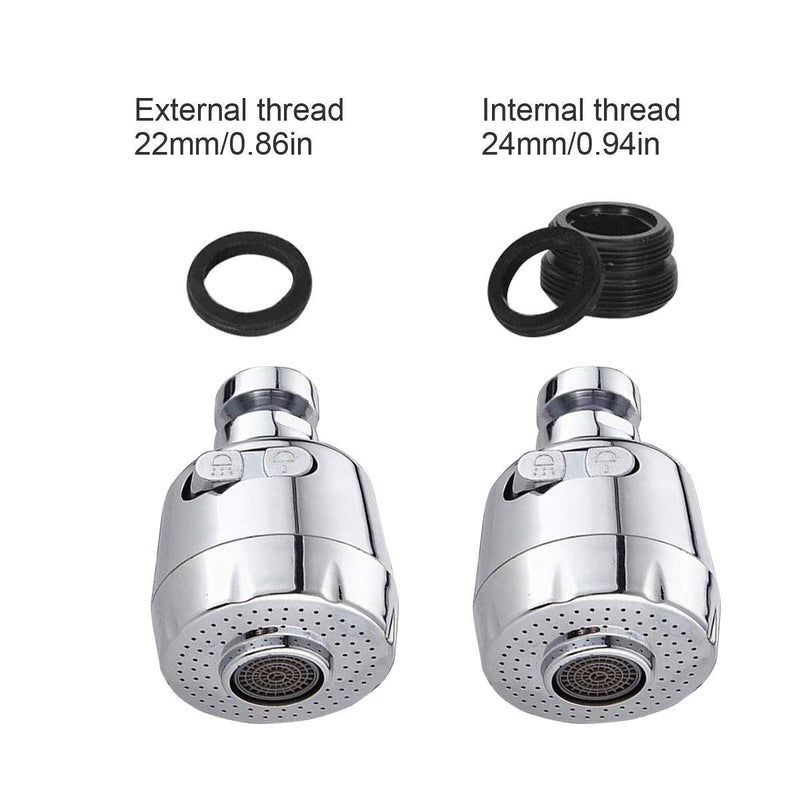 360 -Degree Swivel Kitchen Sink Faucet Aerator Water Saving Tap Aerator Faucet Nozzle for Kitchen, Bathroom Faucet (Shorter Style 1PC) Shorter Style - NewNest Australia