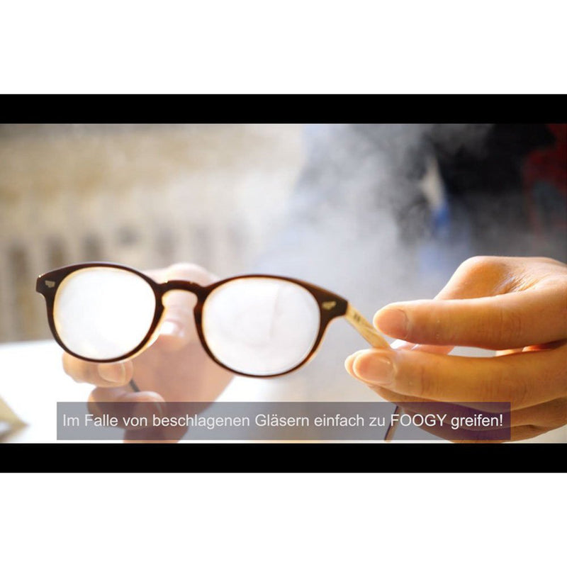 FOOGY anti-fog cloth glasses cleaning cloth made of gray microfibre, anti-fog cloth glasses, dry, nano technology for the anti-fog effect, NO anti-fog spray required - NewNest Australia