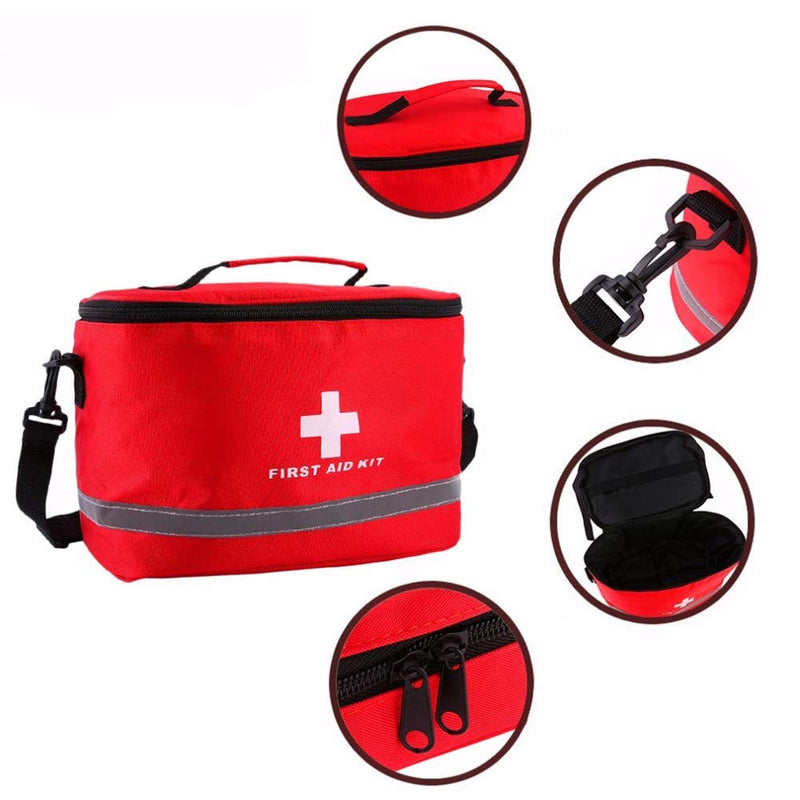 First Aid Kit Bag With Shoulder Straps, Empty First Aid Case, Emergency Bag, Medical Bag, Waterproof, Portable, Large First Aid Box, First Aid Medical Bag For Home, Car, Outdoor, Travel - NewNest Australia