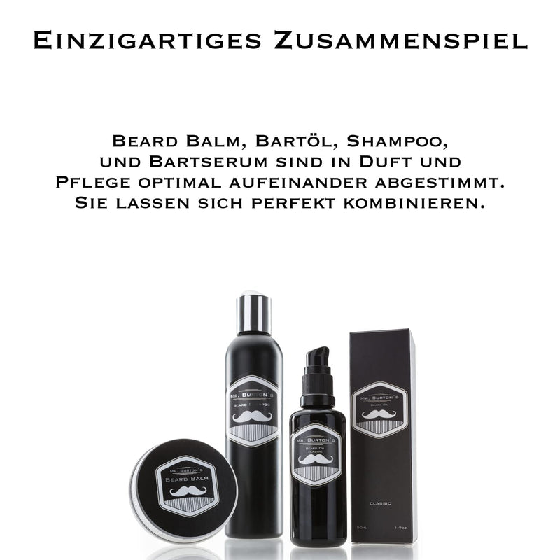 Beard oil for men - Mr. Burton's Beard Oil classic with argan oil - Made in Germany 50ml promotes healthy beard growth - Beard care for men 50 ml (pack of 1) - NewNest Australia
