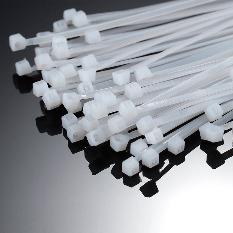 NewMainOne Self Locking Nylon Cable Zip Ties,4 6 8 10 12 Inches,Width 0.16inch,500Pcs HeavyDuty Wire Tie Wraps for Home,Office,Garden,Garage,Workshop (White) White - NewNest Australia