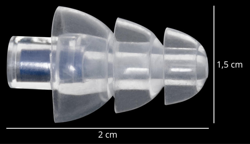 Pronomic E20 Ear Protection Earplugs 20 Db - Ear Protection In Christmas Tree Design - Blue Filter With 20 Db Attenuation - Medium Size - Made Of Soft Silicone - Contents: 2 Pieces - NewNest Australia