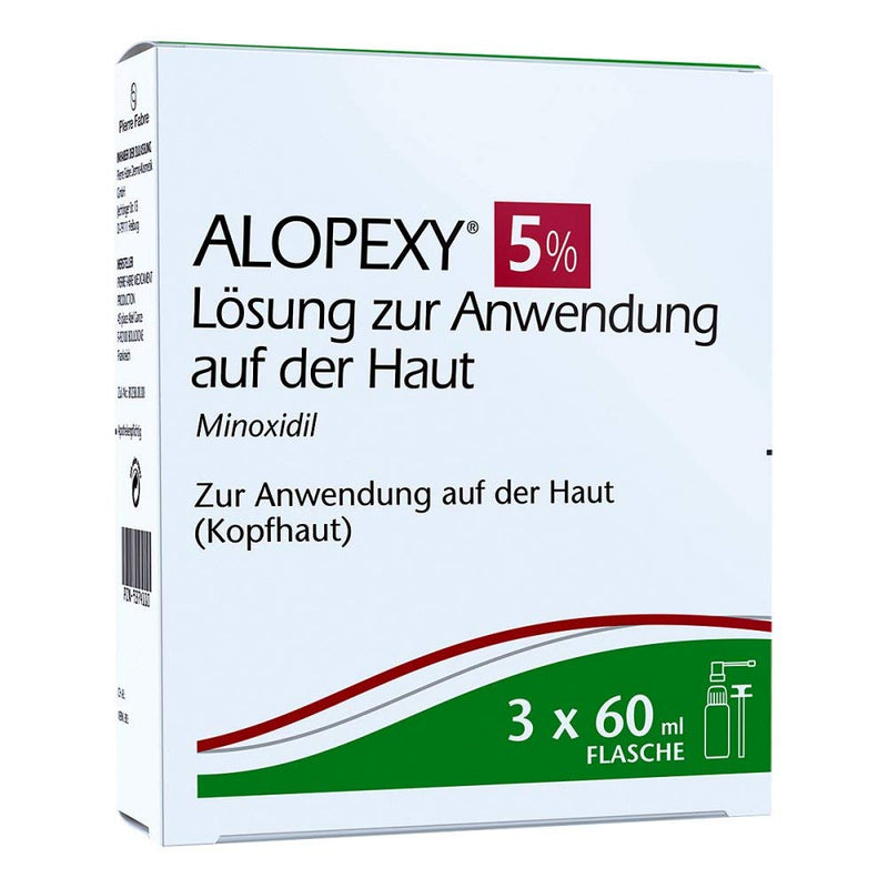 Alopexy 5%, 3x60 ml solution, gel, unscented - NewNest Australia