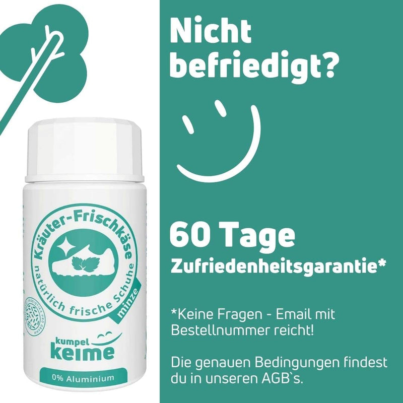 Shoe Deodorant Herbal Cream Cheese Mint - The Microbiological Shoe Powder Against Foot Odor - Freshness For Work Shoes, Safety Shoes, Sports Shoes & More - 6 Months Neutral Shoe Climate - NewNest Australia