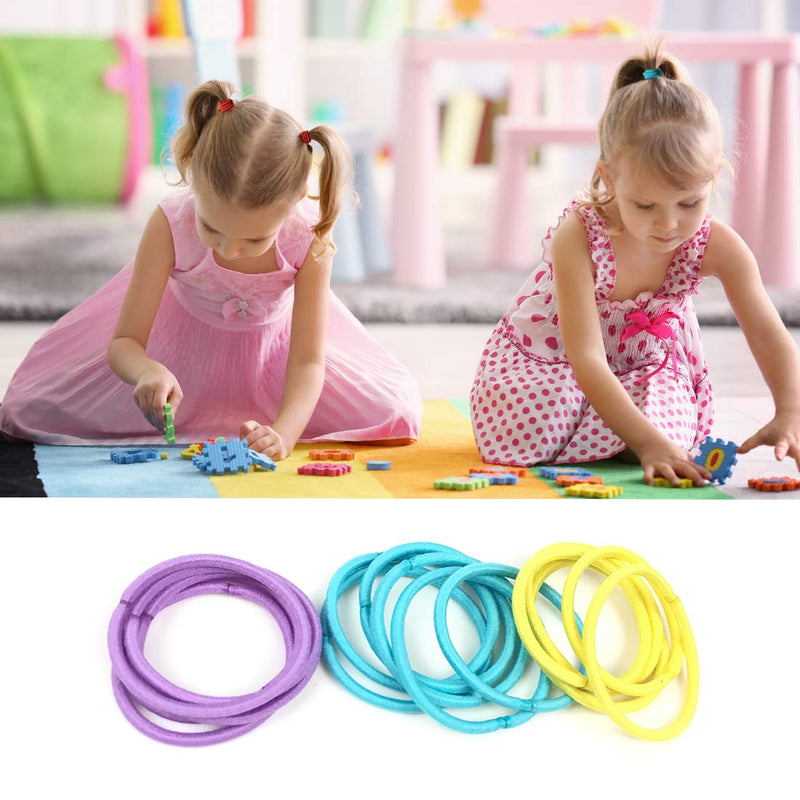 Joyeah Baby Hair Ties for Girls 200 Pieces Multicolor Small Hair Elastics No Crease Ponytail Holder for Baby Girls Infants Toddlers (Diameter 2.5 cm) - NewNest Australia