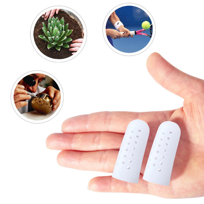 HioIoiH Finger Caps with Hole, Finger Cot Protectors Sleeves, Relief from Pain of Finger Tips Cracked, Arthritis - NewNest Australia