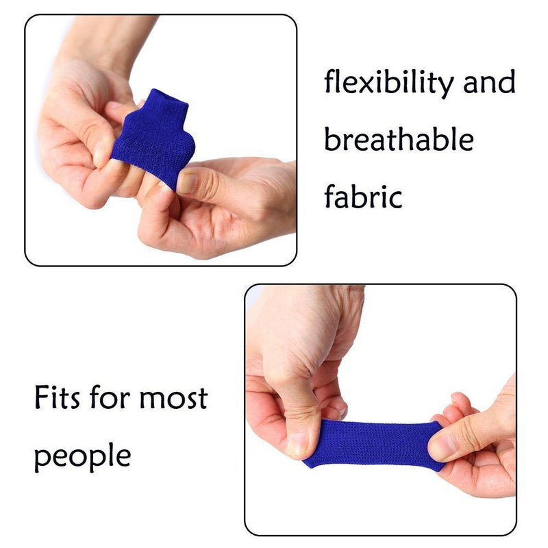 CTKcom 10PCS Stretchy Finger Protector Sleeve, Support Arthritis Sports Aid Blue - NewNest Australia