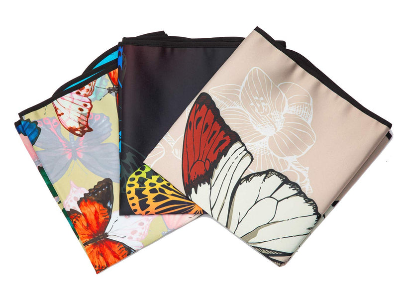 Bacaby 3 Pack Adult Bibs for Eating,Butterfly Washable Reusable Clothing Protector for Elderly Women 33.5" x 18" - NewNest Australia