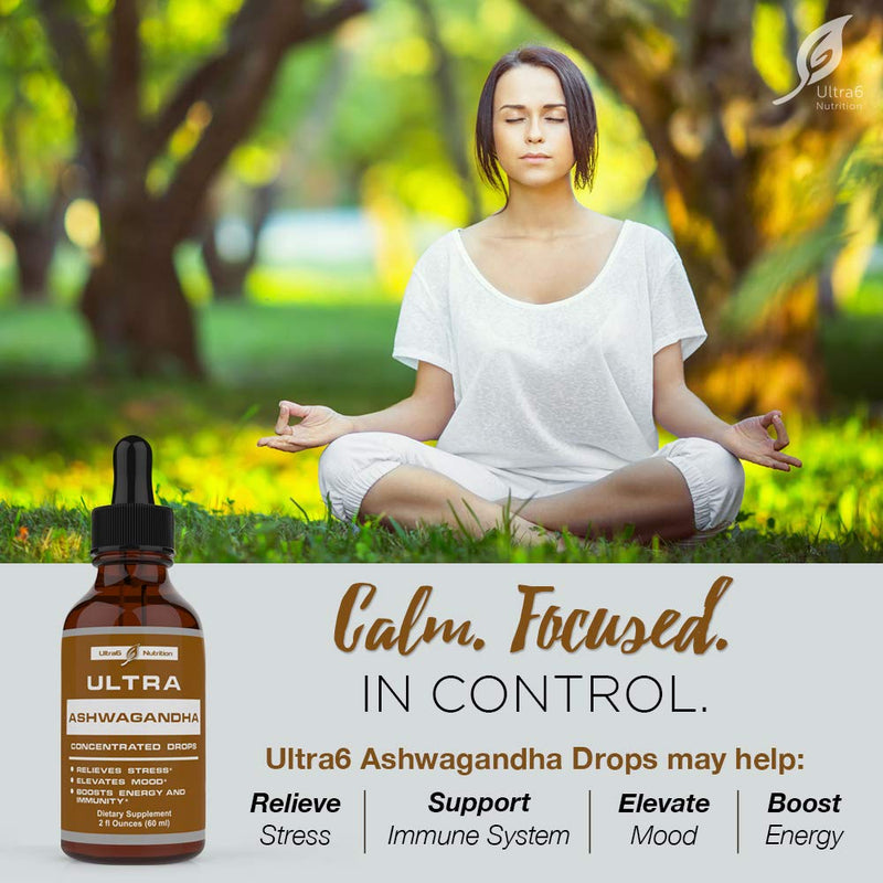 100% Natural Ashwagandha Extract for Stress Relief and Adrenal Support. This Ashwagandha Liquid & Rhodiola Rosea Supplement is a Mood Enhancer, Cortisol Manager and a Natural Sleep Aid - NewNest Australia