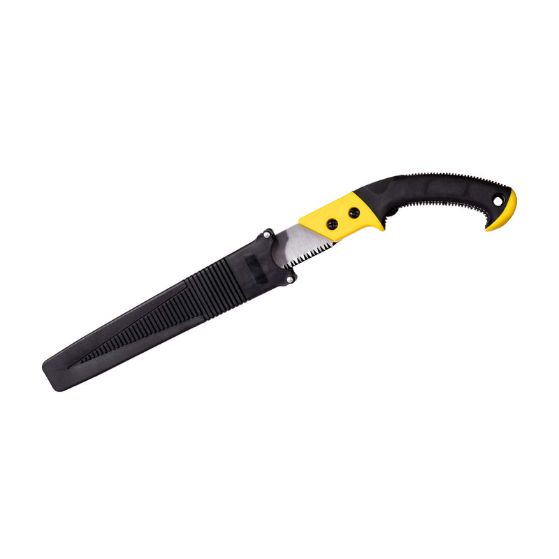 PVibe Tools Heavy Duty Pruning Saw - 10" Razor Sharp Straight Crosscut Blade - Ergonomical Comfort Handle Perfect for Trimming Trees, Plants, Shrubs, Wood, and More! Includes Blade Sheath Cover - NewNest Australia