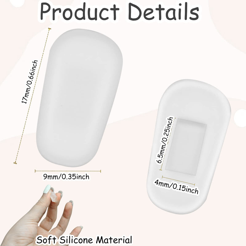 20 Pairs Of Glasses Nose Pads, Slip-On Glasses Nose Pads Replacement Silicone Nose Pads For Glasses, Glasses Nose Pads Non-Slip Protective Covers For Screw Glasses Sunglasses (White) - NewNest Australia