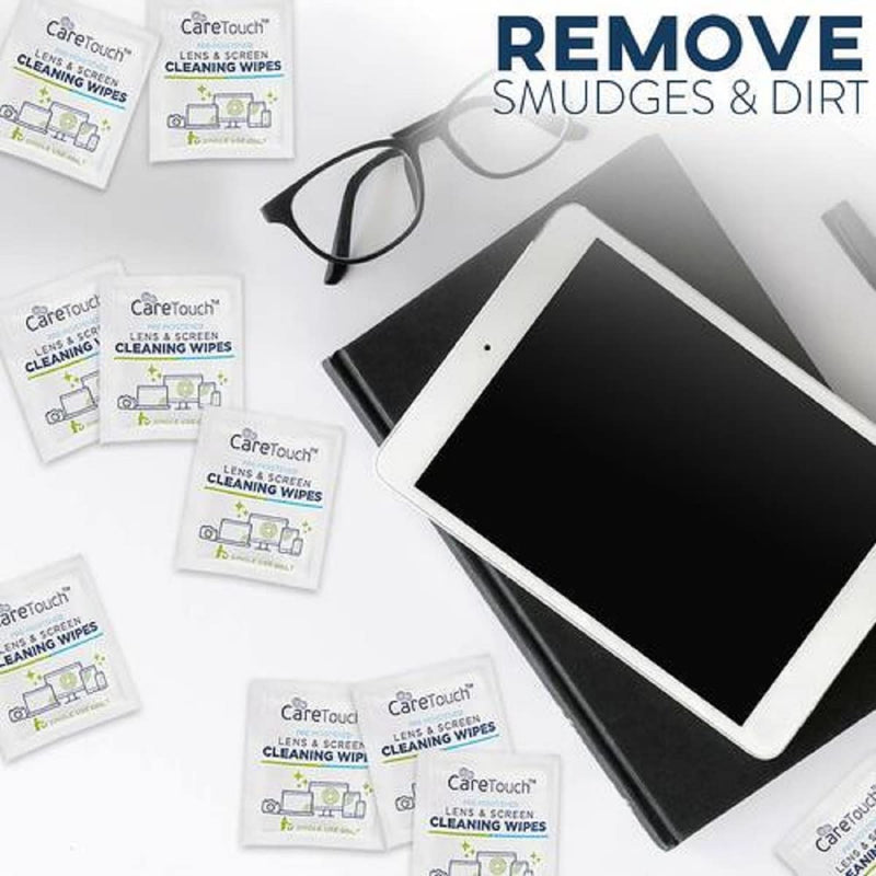 Care Touch Lens Wipes for Eyeglasses | Individually Wrapped Eye Glasses Wipes | 210 Pre-Moistened Lens Cleaning Eyeglass Wipes - NewNest Australia
