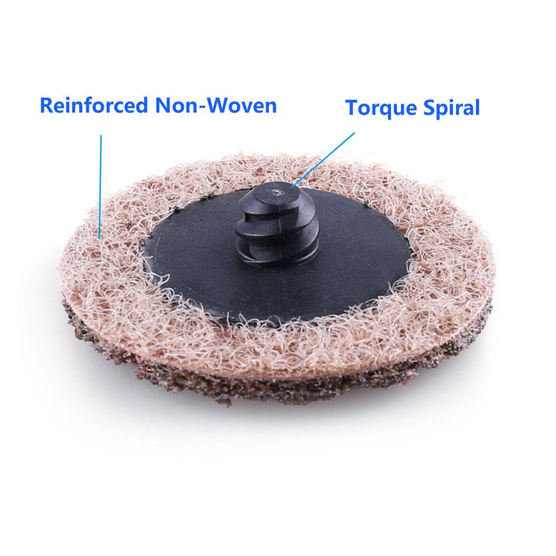 2 Inch Sanding Discs by LotFancy - 45PCS Coarse Roll Lock Surface Conditioning Discs, R-Type Quick Change Disc with Disc Pad Holder 2inch, Coarse - NewNest Australia