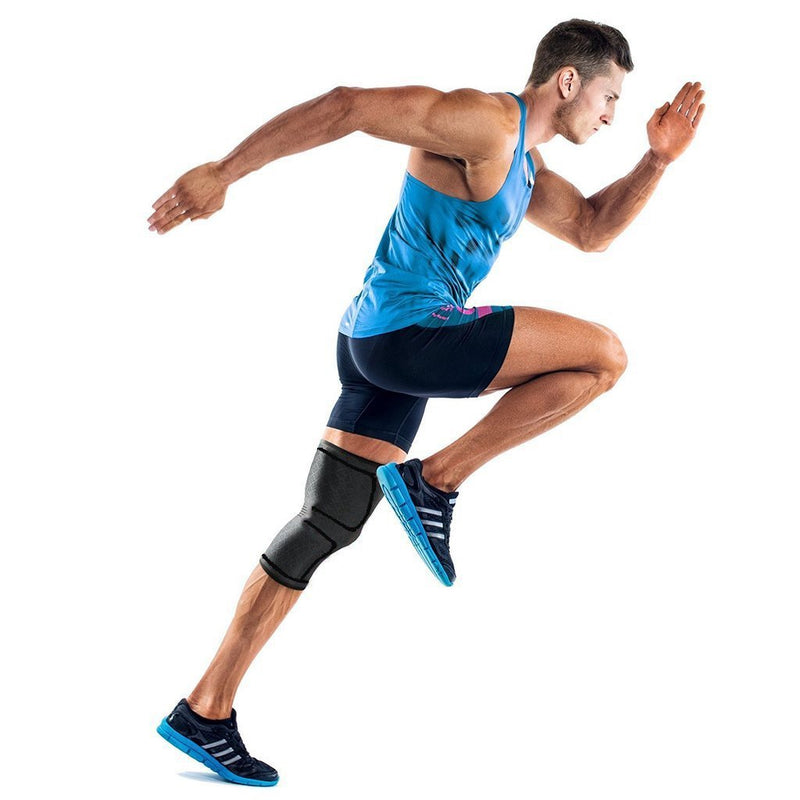 BESKEY Knee Support (Pair) Anti Slip Knee Brace Elastic Breathable Knee Compression Sleeve Help Joint Pain Relief for Arthritic Sufferer and Recovery from Injuries Fit for Sports (M, Black) M (Pack of 2) - NewNest Australia