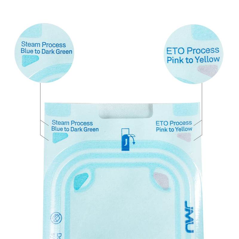 JMU 2-1/4"X5" Self Sealing Sterilization Pouches,Pack of 200,Autoclave Sterilizer Peel Bags Dual Indicator for Dental Medical Instrument Cleaning Tools 2.25" x 5" - NewNest Australia