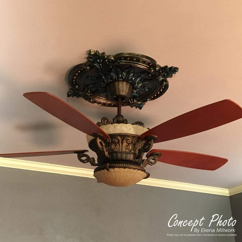 Ekena Millwork CM07AL Small Alexandria Ceiling Medallion, 7 7/8"OD x 3/4"P (Fits Canopies up to 4 5/8"), Factory Primed - NewNest Australia