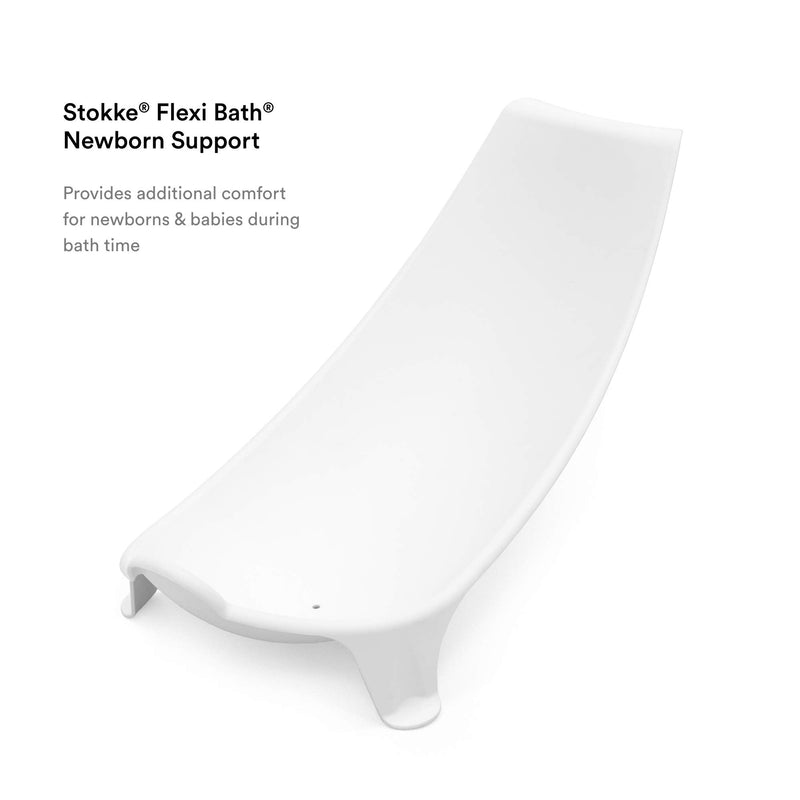 Stokke Flexi Bath Newborn Support, White - Made to Fit Stokke Flexi Bath Foldable Baby Bathtub - Lightweight, Convenient, Comfortable & Safe - Best for Babies Up to Eight Months or 17.6 lbs Flexi Newborn Support - NewNest Australia