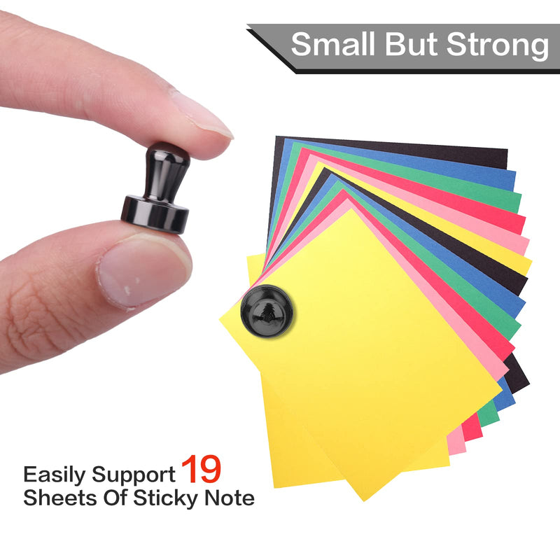 20 PCS Refrigerator Magnets, Black Metal Push Pin Magnets, Ideal for Whiteboard Magnets, Fridge Magnets, Office Magnets, Classroom Magnets, Map Magnets A-black-20p - NewNest Australia