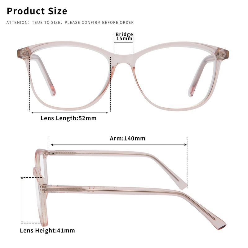 Madison Avenue blue light filter glasses for women, TR90 blue light glasses, computer glasses for gaming, metal hinge glasses blue light filter without prescription brown - NewNest Australia