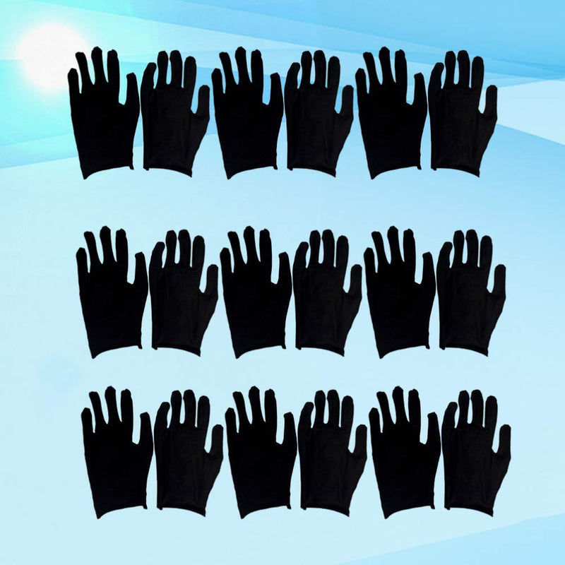 HEALLILY 12 Pairs Working Gloves Cotton Gloves Reusable Cleaning Gloves Adults Protective Gloves Labor Supply for Industrial Labor Gardening M Black M (Pack of 12) Black 1 - NewNest Australia