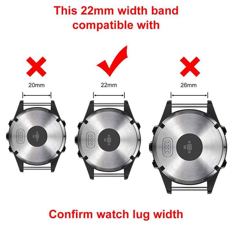 LDFAS Fenix 7/6/5 Plus Band, 22mm Ultra Easy Fit Nylon Straps Compatible for Garmin Fenix 7/6/6 Pro/5 Plus/Instinct 2/Epix Gen 2 Smartwatch, Black - NewNest Australia