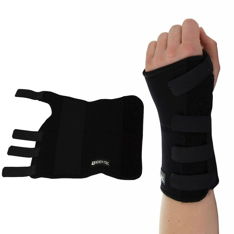 Wrist Brace Splint Support - Breathable Lightweight Carpal Tunnel Splint for Men Women - Pain Relieve Wrist Splints, Ideal for Hand Support, Fractures, Sprains, Joint Pain, Tendonitis, Arthritis Black Extra Large,Right - NewNest Australia